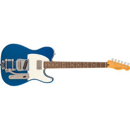 Squier Classic Vibe Custom Telecaster SH with Bigsby Parchment Pickguard and Nickel-Plated Hardware (Lake Placid Blue)