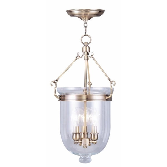 Height Chain Lantern in Traditional Style 10 inches Wide By 20 inches High-Antique Brass Finish Bailey Street Home 218-Bel-1653797