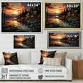 thumbnail image 4 of Designart "Retreat by the Canadian Lake III" Lakehouse Floater Framed Canvas Art Print, 4 of 7