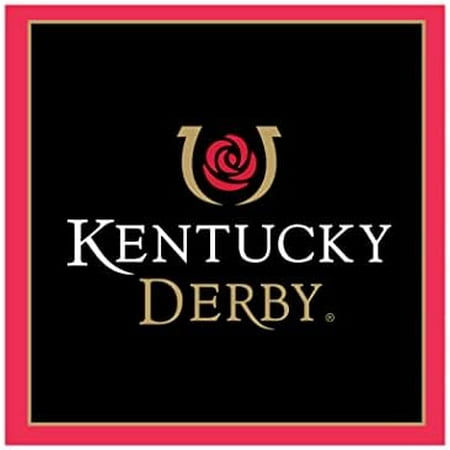 Kentucky Derby Napkins - 151st Anniversary 2025 Kentucky Derby Luncheon Napkins - Kentucky Derby Decorations (Black and Red) - Pack of 16