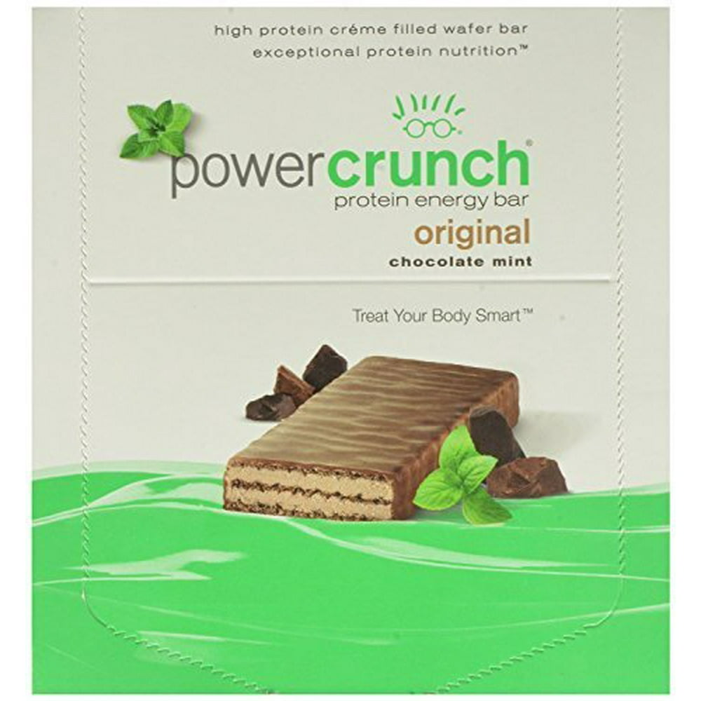 Power Crunch Protein Energy Bar, Chocolate Mint, 1.4Ounce Bars, 12 Count (2Pack) by