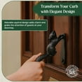 thumbnail image 6 of Renovators Supply Door Knockers for Front Door 6.75" Black Cast Iron Squirrel Shaped Door Knocker w/Screws, 6 of 12