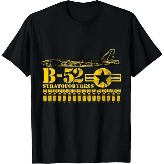 t-shirt B-52 Stratofortress Air Force Bomber T-shirt mens,black,women,funny,journey,Crew Neck, Short Sleeve,custom clothing patterns.