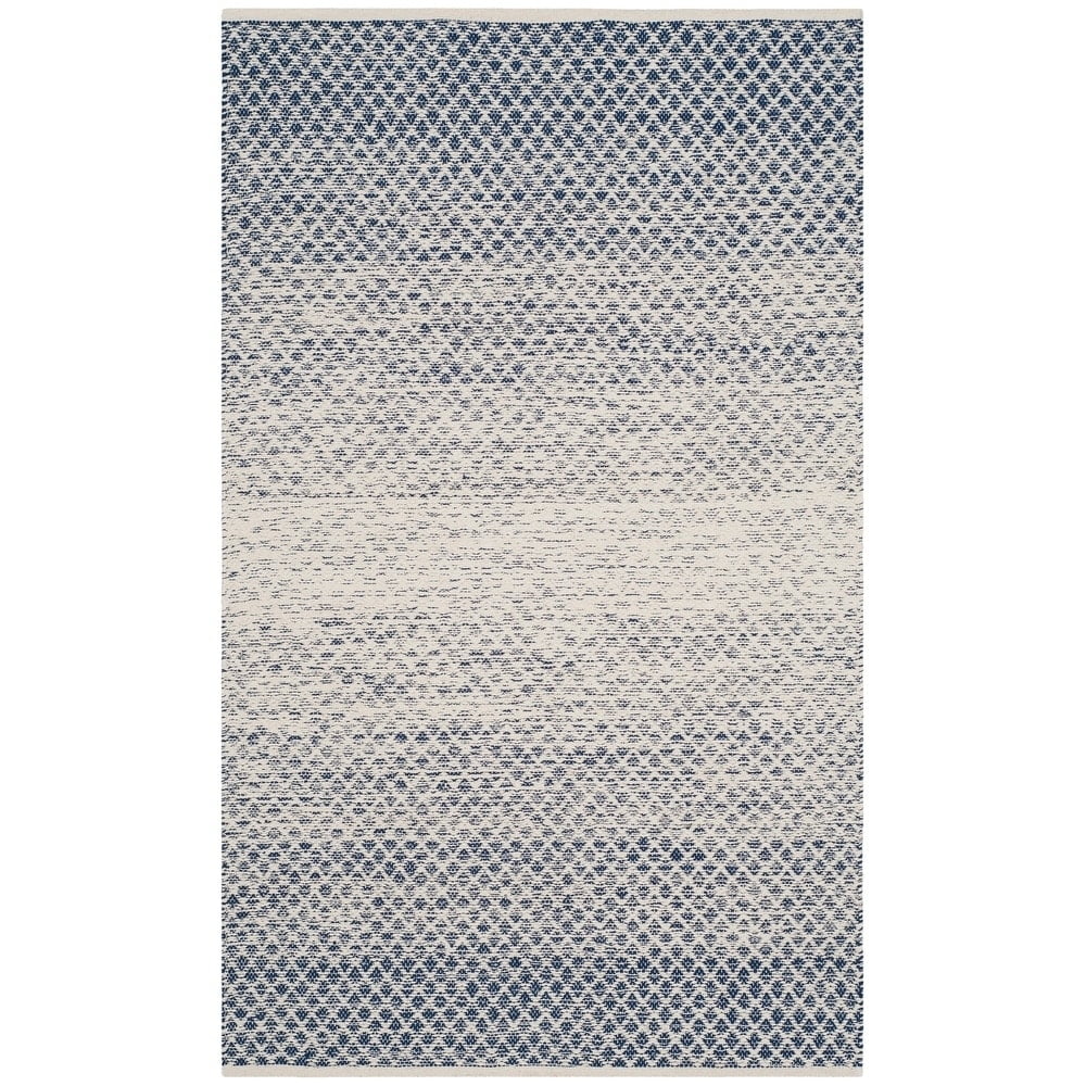 SAFAVIEH Montauk Vaughn Geometric Cotton Area Rug, Beige/Ivory, 6' x 6' Square
