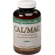 Oregon Health Calcium Bis-Glycinate 1000mg w/ Magnesium 500mg 90 Veg Caps