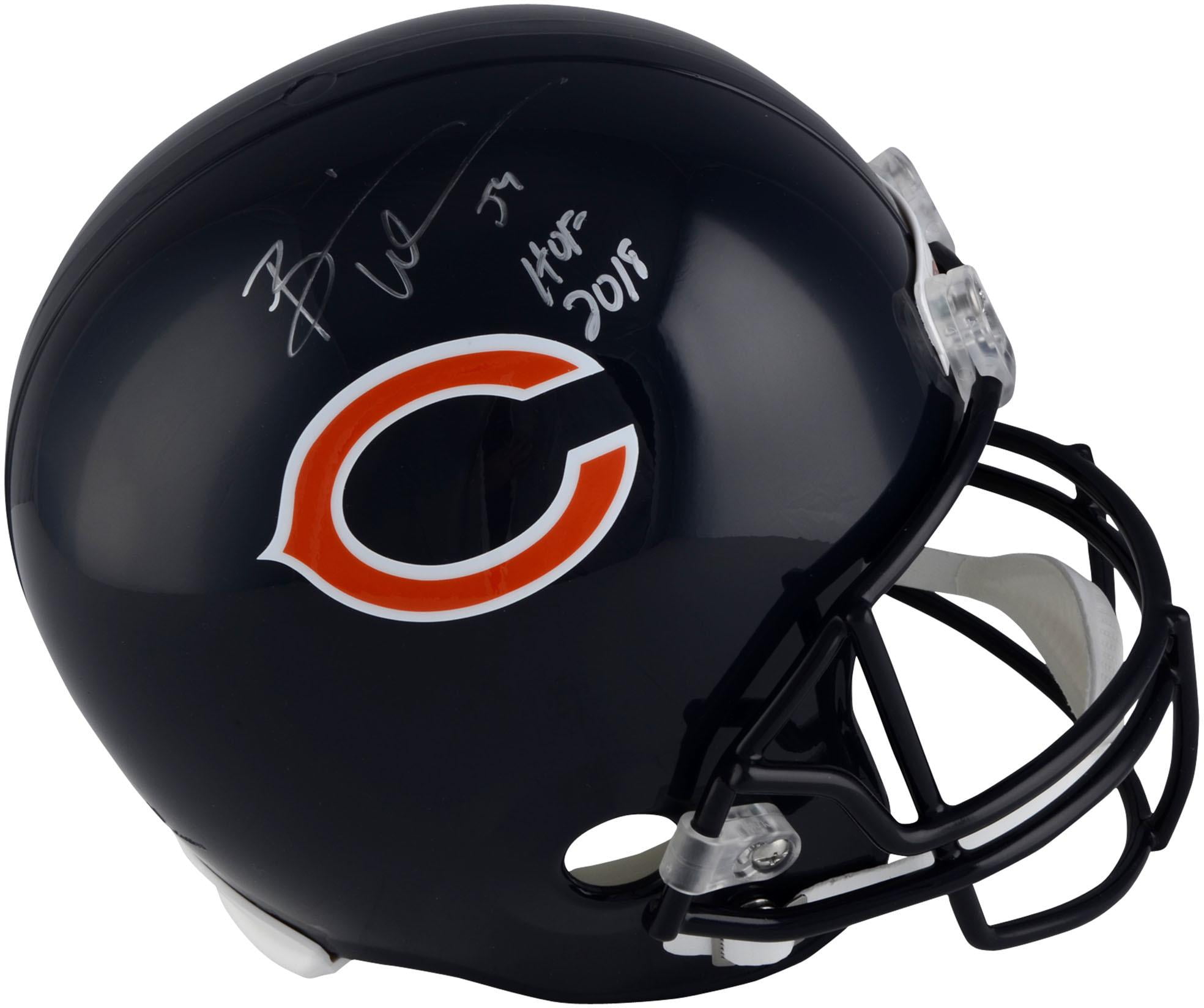 brian urlacher signed helmet