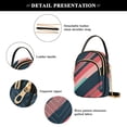 thumbnail image 4 of FORMRS Crossbody Bag for Women Quilted Travel Shoulder Cell Phone Purse with Chain Strap Handbag, Pink Geometric, 4 of 7