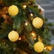 thumbnail image 5 of Adorno navideño de espuma, bola navideña amarilla de 3.15 pulgadas, textura suave y flocada, material de espuma ligero, para decorar el árbol o el hogar.,Vsgery, 5 of 8