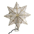 thumbnail image 3 of Adorno para árbol de Navidad estrella Capiz 8 puntas Kurt S. Adler dorado, 3 of 7