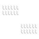thumbnail image 4 of Ounissouiy 50 Pieces Curtain Rail Hooks Home Curtains Hangers Fixators Gliding Tools Clips Fittings Hardware Track Plastic Fixing Tracks Type2 NO2, 4 of 6