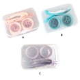 thumbnail image 4 of Bearachild Estuche de transporte para lentes de contacto, organizador de ojos izquierdo y derecho, caja contenedora, herramientas de uso, accesorios, Almacenamiento y organización del hogar Púrpura Bearachild HA012423-03, 4 of 6