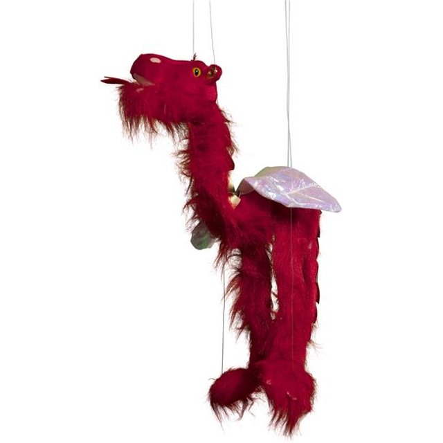 38 Po. Grandes Ailes de Marionnette Dragon - Rouge