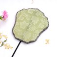 thumbnail image 4 of Butterfly Fan Imitation Flower Luo Shaped Fan Long And Short Handle Fan Hanfu Dance Retro Shooting Props Round Fan, 4 of 4