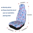 thumbnail image 4 of Sikiie Strawberry And Flowers Car Seat Protector 2 Pack Car Seat Cushion Mat, Car Seat Covers for SUV, Truck, Van, 4 of 7