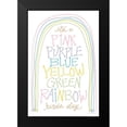 thumbnail image 2 of Kamdon Kreations 17x24 Black Modern Framed Museum Art Print Titled - Rainbow Kinda Day, 2 of 5