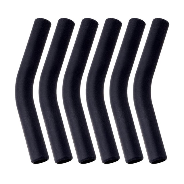 ZOUBAOQ 6pcs Metal Straw Silicone Tips Colored Stainless Steel Straw Set Long-Term Nozzle Use Holder