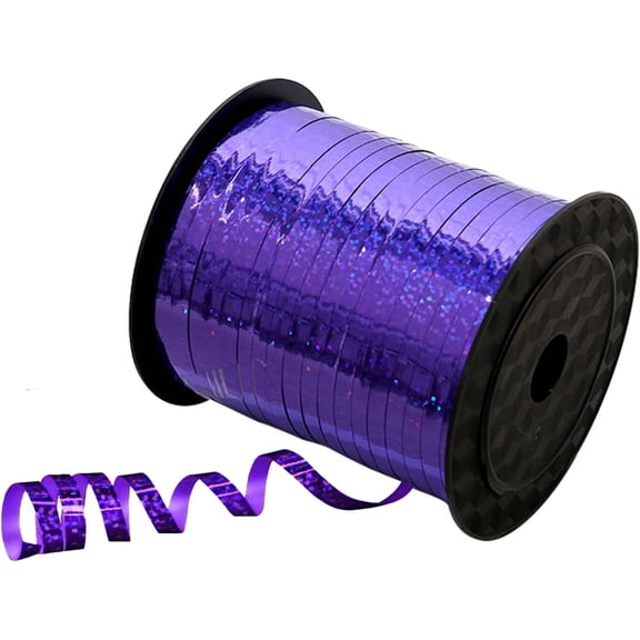 250 Yards Gold Curling Ribbon,0.5cm Wide Crimped Christmas Curling Ribbons for Gift Box Wrapping, Party Decoration, Balloon String, Hair, Ribbons for Florist Flower (purple)