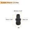 thumbnail image 2 of M5x10-0.8 Carbono Acero Juego Tornillos para Carburo CNC Torno Torneado Herramienta Soporte, 10uds Unique Bargains tornillos de máquina, 2 of 6