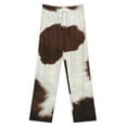 thumbnail image 3 of Cow Print Pajamas For Women Loose Retro Night Pajama Pants Comfortable Sleepwear Bottoms Homewear, 3 of 6
