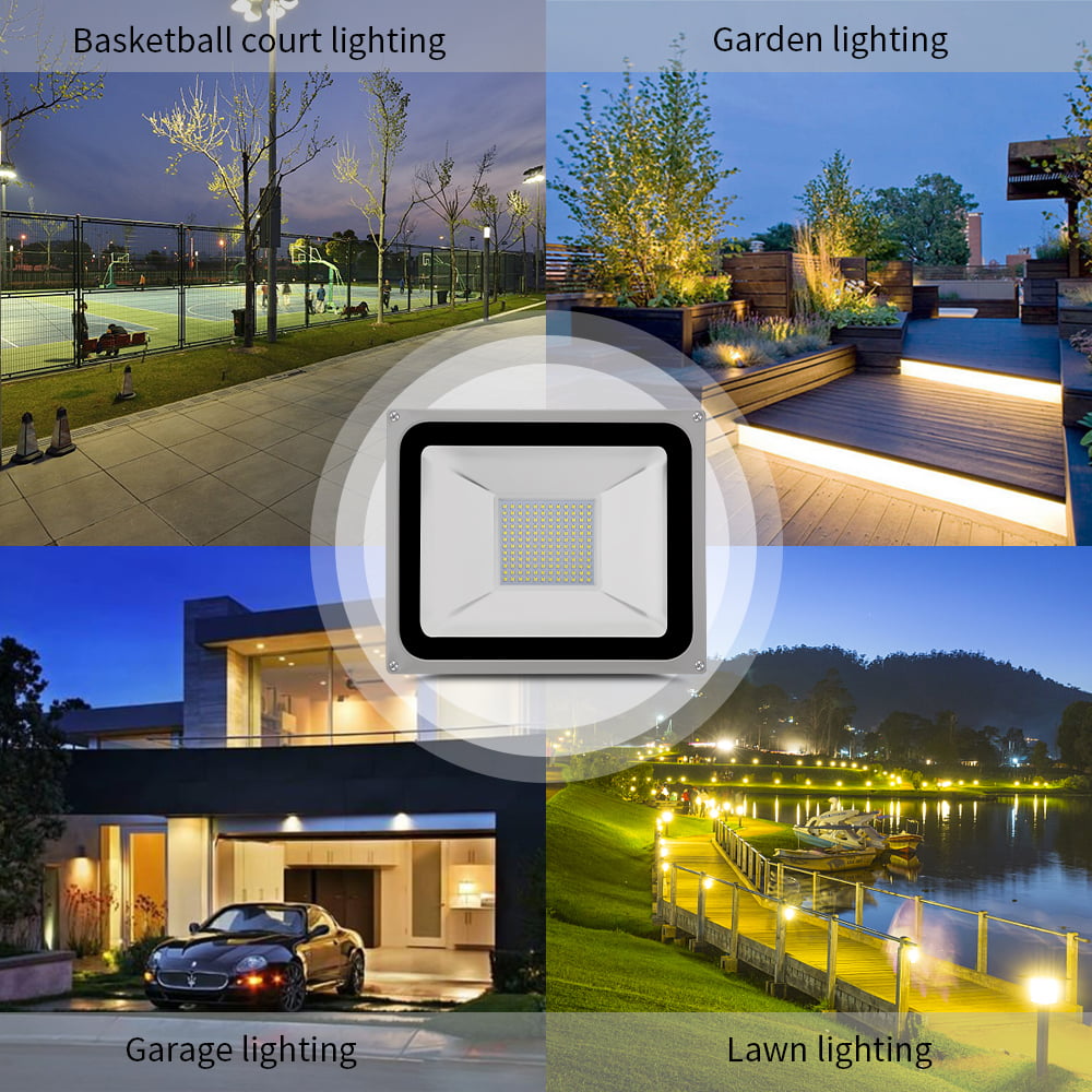 LED Flood Light 50W 100W Super Bright Lamp Outdoor Garden Landscape Spot Fixture 