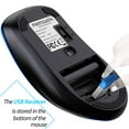 thumbnail image 4 of memzuoix Wireless Optical Mouse for Laptop, 5 Buttons 1400 DPI Wireless Mouse with USB Receiver, Cordless Computer Mice for Chromebook, Desktop, PC, Macbook - Blue, 4 of 9