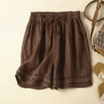 thumbnail image 2 of Zoeecloth Women's Summer Shorts Elastic Hight Waist Casual Shorts with Pockets M-3XL, 2 of 9