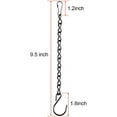 thumbnail image 2 of Paquete de 2 cadenas colgantes para comederos de pájaros, macetas, farolillos y adornos (9.5 pulgadas, negro), 2 of 7