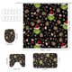 thumbnail image 3 of Juego de 4 piezas de decoración navideña para el baño de Grinch: juego de baño de Grinch con estampado de muñeco de nieve, incluye alfombrilla de baño y cortina de ducha para decoración festiva, decor, 3 of 6