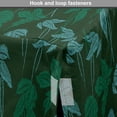 thumbnail image 4 of Tropical Dog Crate Cover, Leaf Motifs Forest Foliage Growth Jungle Botanical Pattern, Easy to Use Pet Kennel Cover Small Dogs Puppies Kittens, 7 Sizes, Emerald Pale Blue, by Ambesonne, 4 of 6