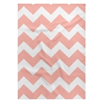 3dRose, Pastel coral orange and white zig zag chevron pattern - Salmon pink, 22x30 Bath Hand Pool Towel
