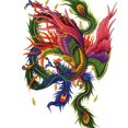 thumbnail image 2 of Maytalsory Big Size Fish Statue Tattoos Temporary Waterproof Full Back Chest Sticker Temporary Waterproof Large Tattoos No.16, 2 of 4