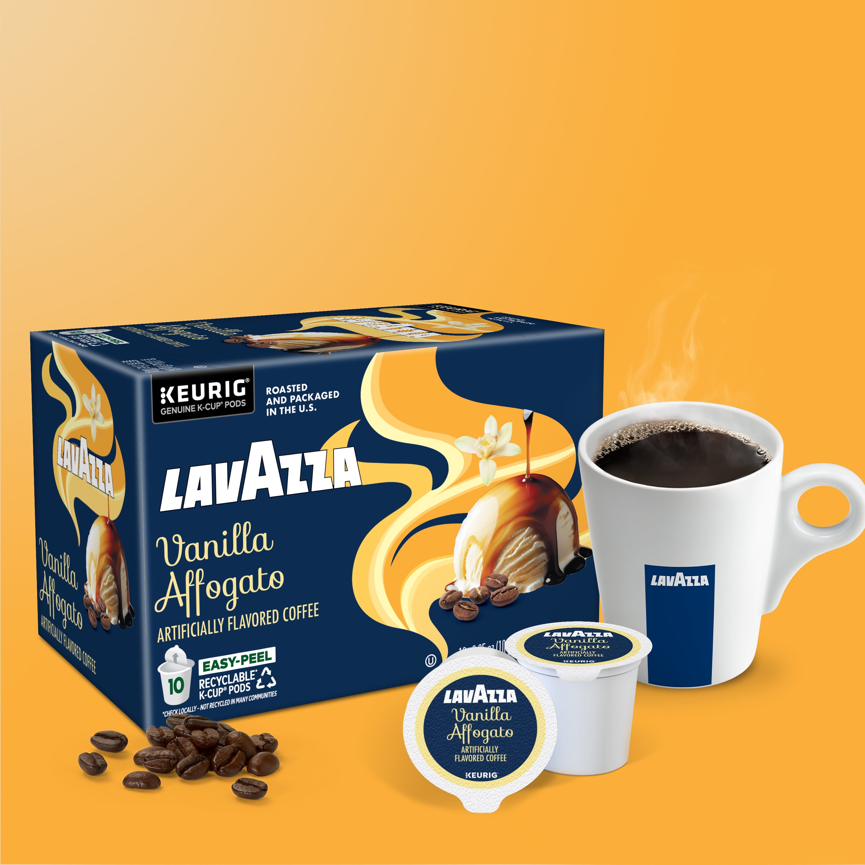 Lavazza Vanilla Affogato Keurig K-Cup® Pods, Light-Medium Roast, 100% Arabica (60 Pods)