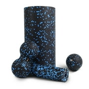 4pcs High-Density Round Foam Roller For Exercise Blue Set