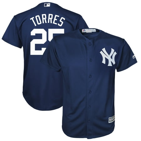 Gleyber Torres New York Yankees Majestic Youth Alternate Official Team Cool Base Player Jersey - (New York Yankees Best Players)