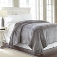 thumbnail image 2 of Sun Yin Velvet Plush Solid Blanket Collection, 2 of 4