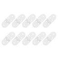 thumbnail image 1 of Uxcell Folding Table Hinge, 10Pack Iron 270 Degree Round Edge Sewing Machine Table Hinges for Cabinet, White, 1 of 7
