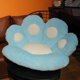 thumbnail image 1 of 2 Sizes INS Bear&Cat Paw Pillow Animal Seat Cushion Stuffed Plush Sofa Indoor Floor Home Chair Decor Winter Children Girls GiftBlue80CM Deng Xun unisex, 1 of 2