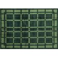 thumbnail image 1 of Ahgly Company Machine Washable Indoor Rectangle Oriental Turquoise Blue Modern Area Rugs, 2' x 5', 1 of 4