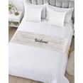 thumbnail image 5 of Xipuska Spring Sunflower Bed Runners for Cal King Size Bed, Decorative Bed Throws for Foot of Bed, Yellow Butterfly Wood Farm Country Bed Runner Sofa Throw Bedding Scarf Slipcover for Bedroom, 5 of 6