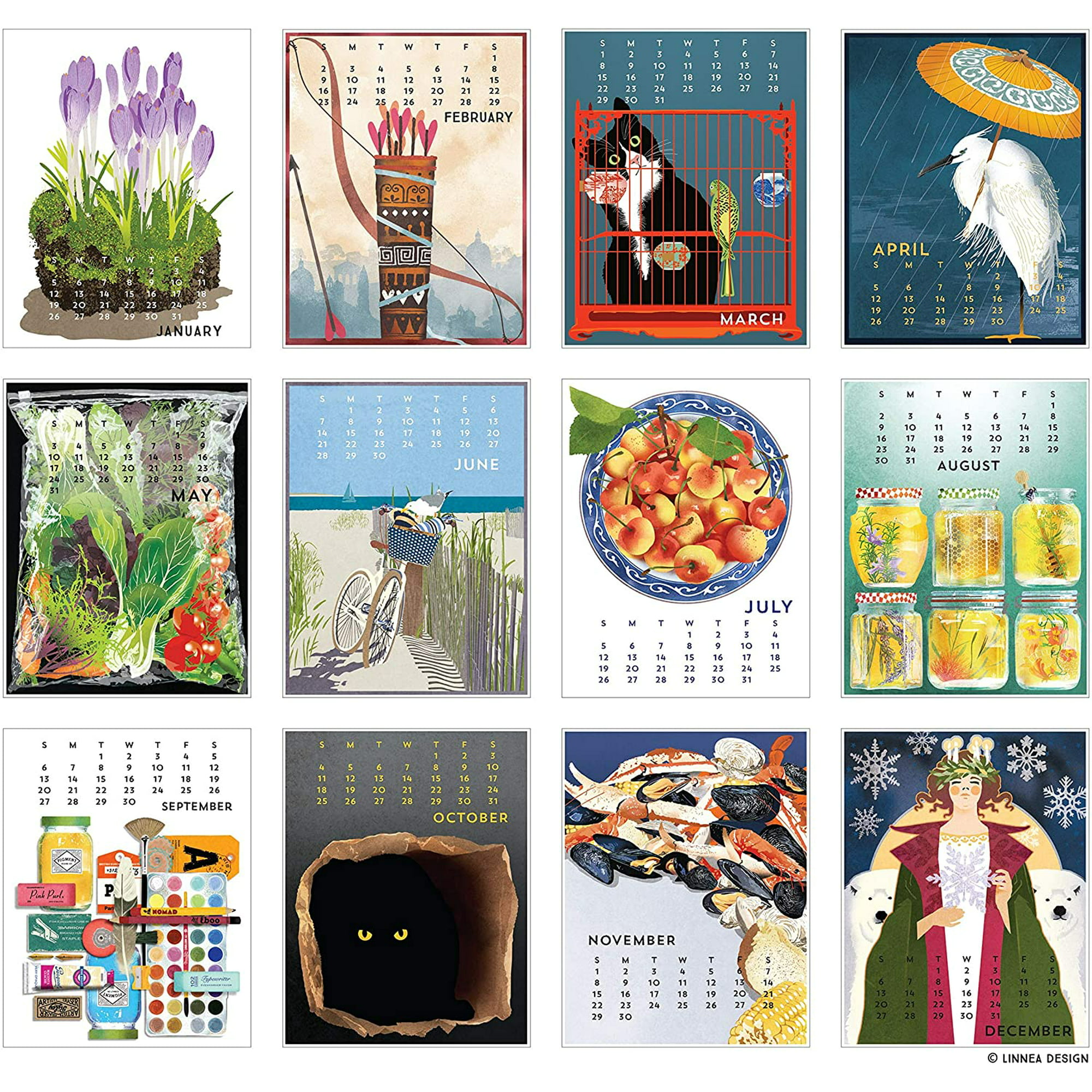 Linnea Calendar 2022 Linnea Design 2020 Poster Wall Calendar 11 X 14 Art Calendar By Johanna  Riley | Walmart Canada