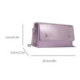 thumbnail image 4 of Bolso bandolera para mujer Cadena Y2K Clutch PU Mujer Bolso de boda Tote (Rosa), 4 of 9