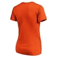 thumbnail image 3 of Women's Orange 100% Cotton V-Neck Short Sleeve T-Shirt - Casual Comfort for Everyday Wear, 3 of 4