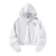 thumbnail image 1 of Suéter casual con cordón, sudadera con capucha con patrón de pentágono, sudadera con capucha para mujer, tops femeninos para la calle comercial de oto M, 1 of 8