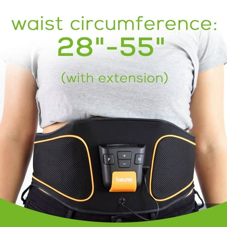 Beurer Muscle Training EMS Belt, Portable Muscle Stimulator, 5 Programs for Men and Women, EM37