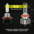 thumbnail image 2 of IVBDQV For Chevy Malibu 2008-2012 LED Headlight Bulbs H11+H11 High Low Beam Kit 4Pcs 6500K White, 2 of 13