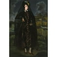 thumbnail image 2 of Ignacio Zuloaga 18x24 Gold Ornate Framed and Double Matted Museum Art Print Titled - Portrait of Anita Ramirez in Black (1915), 2 of 4