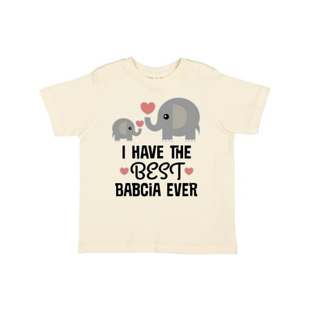 

Inktastic Grandchild Best Babcia Ever Gift Toddler Boy or Toddler Girl T-Shirt