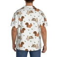 thumbnail image 7 of Goofa Rabbit And Squirrel Printed Men's Casual Short-sleeved Shirt,Lightweight Breathable Button-down,Summer Casual men's top,Versatile Fashion shirt-Medium, 7 of 7