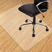 Seteol Home Office Chair Mat for Hardwood Floor, 36'' x 48'' Clear Floor Mat for Rolling Chairs, Floor Protector Thick Durable Chair Mat Chairmats (36" X 48" Rectangle)