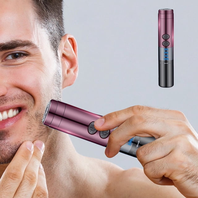Men‘s Electric Shaver Portable With Rechargeable Lighter Shaver Travel Gift Box For